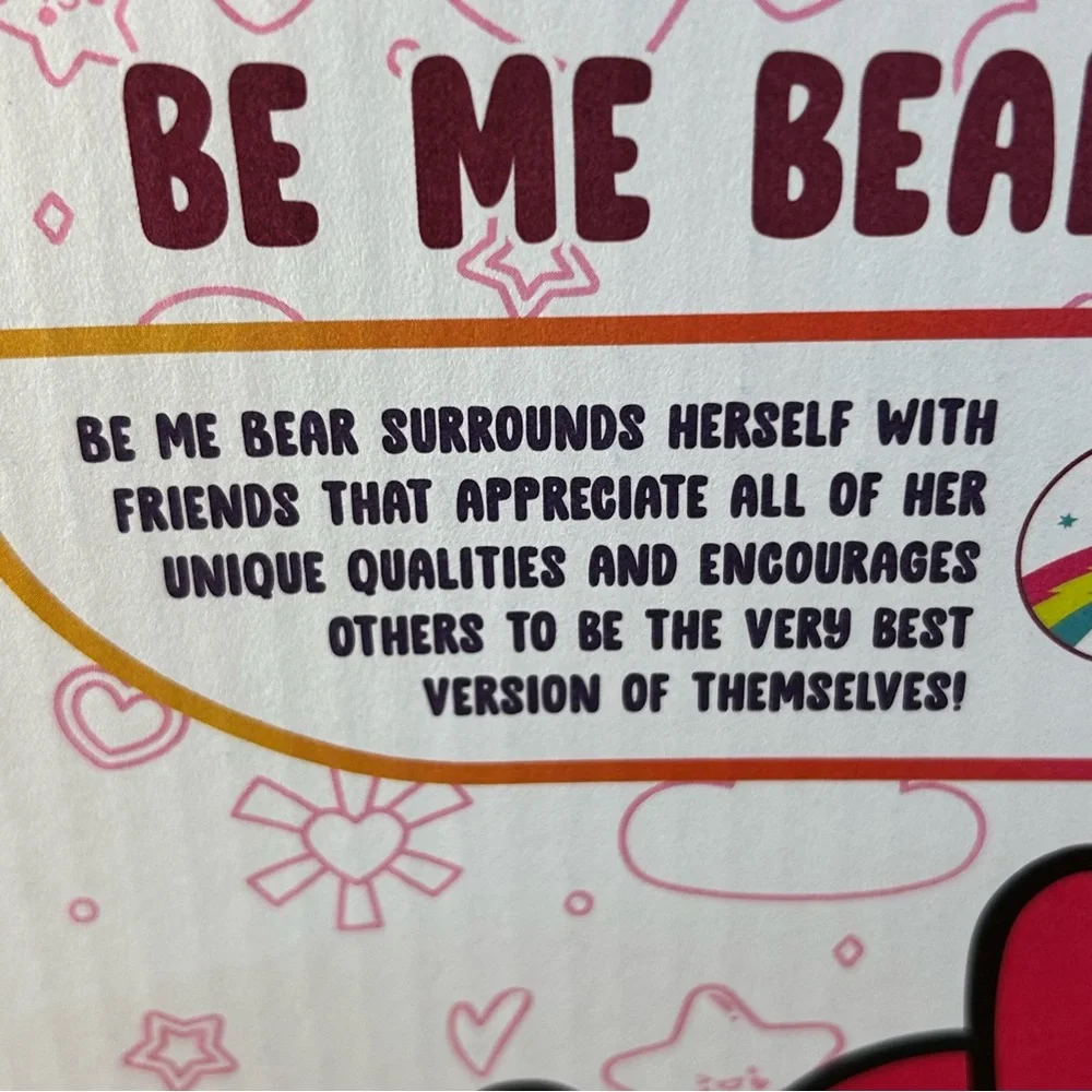 Care Bears Be Me Bear Pink Limited Exclusive Brand New 2024 Caring For The Earth